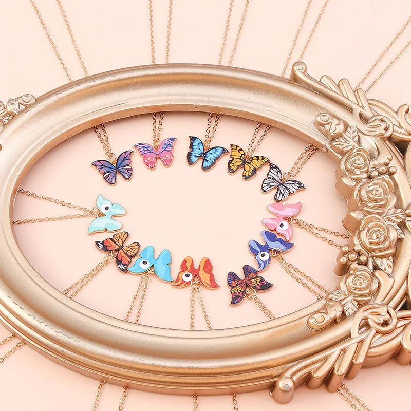 Women's Fashion All-match Butterfly Pendant Necklace