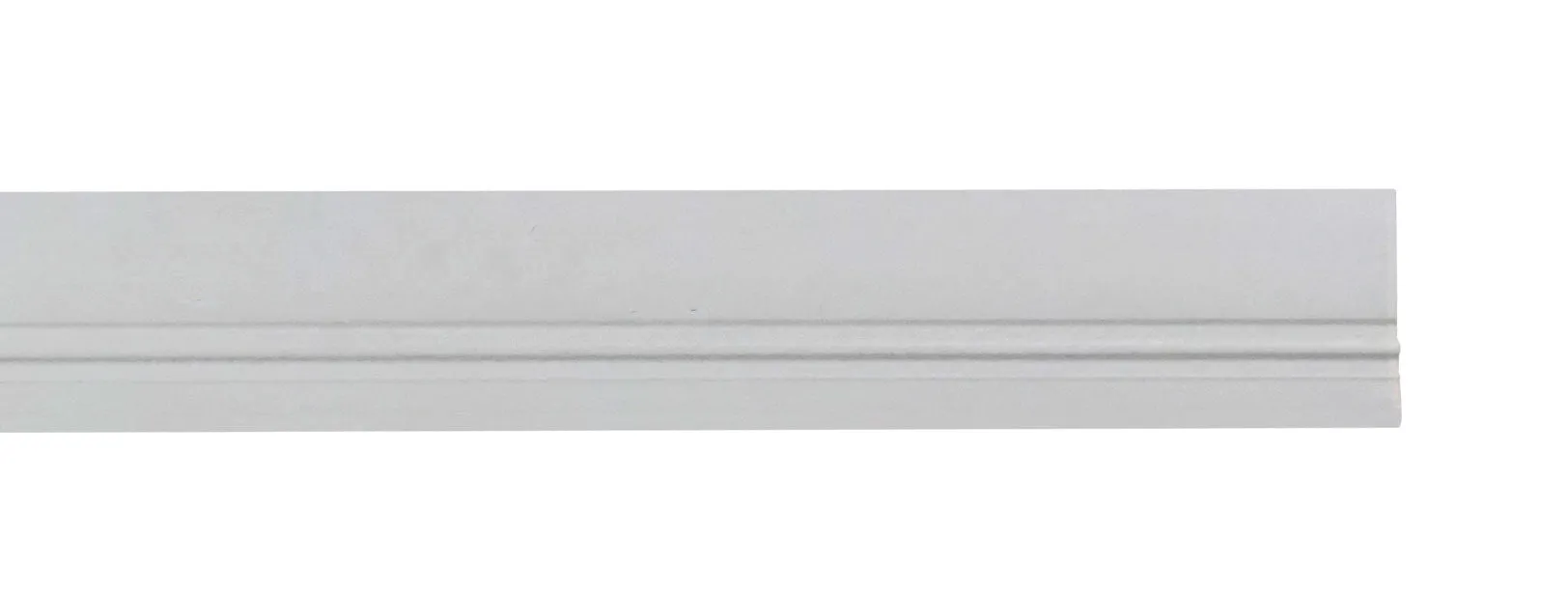 WRS Pennco White Snap-In Vinyl Rigid Glazing Bead - 6 Ft Stick